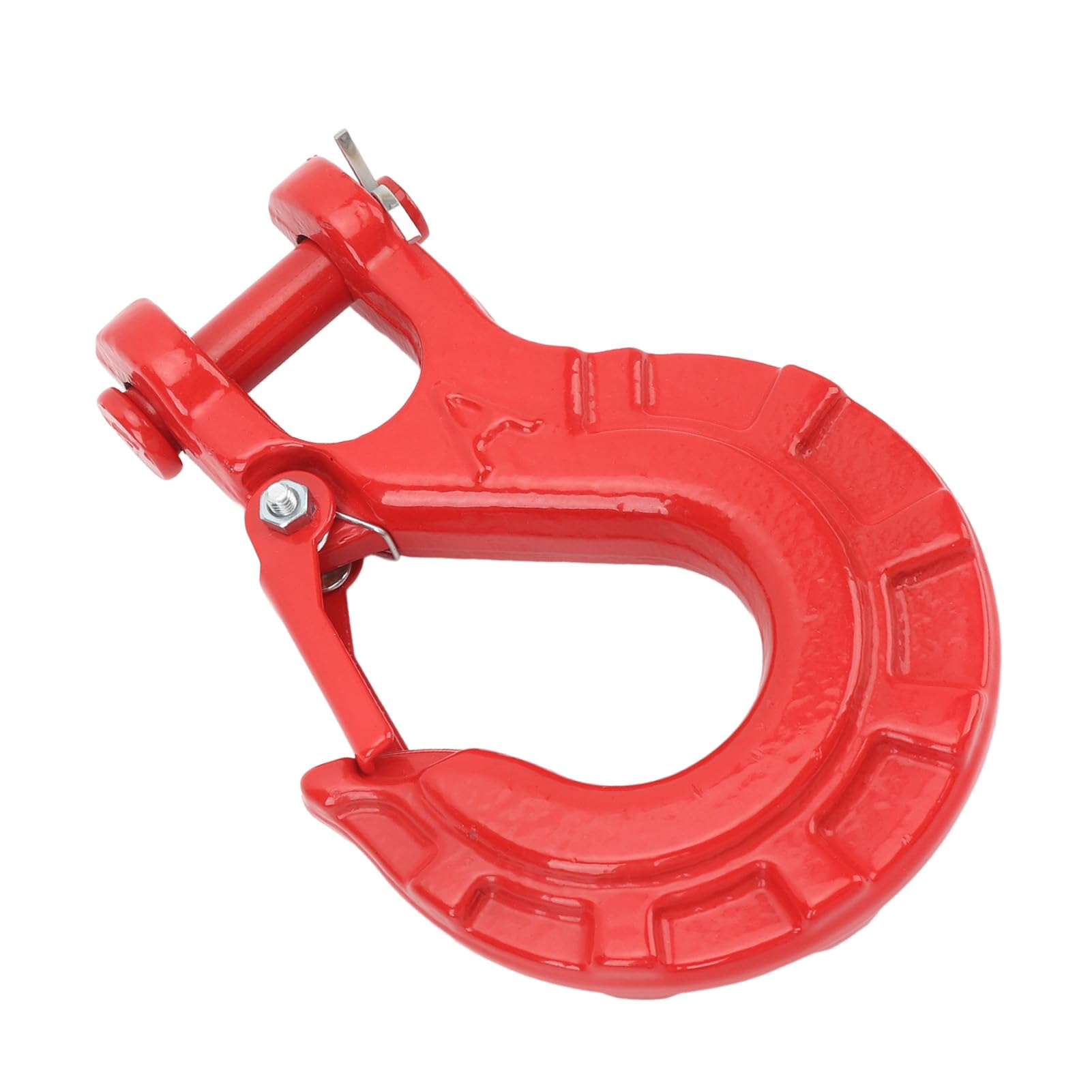Eujgoov Crochet de Remorque en Acier allié 15T, Crochet de Treuil Robuste pour Remorque de Camion, Connexion Sécurisée (Rouge)