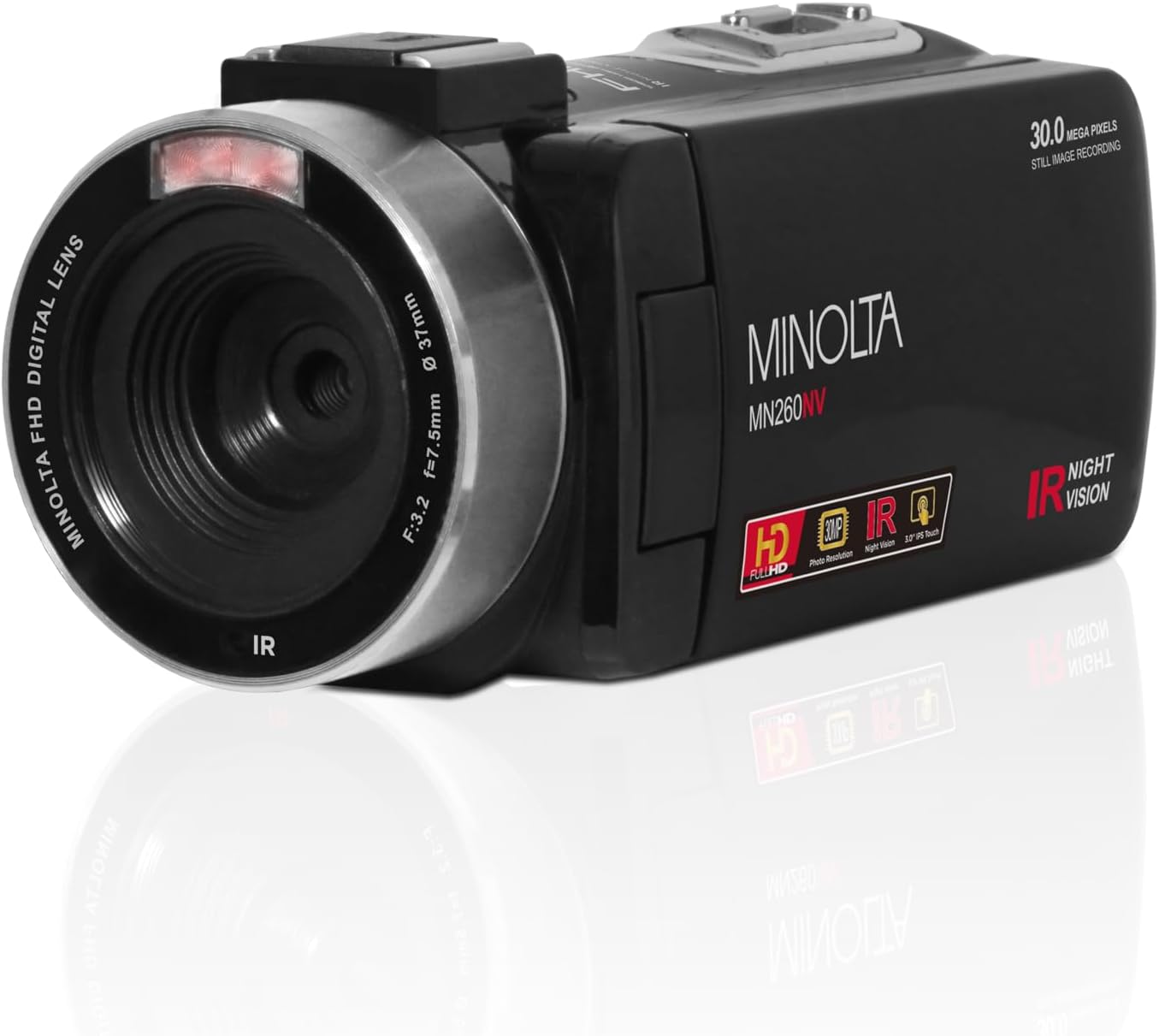 Minolta MN260NV 1080P FHD / 30 MP Night Vision Camcorder (Renewed)