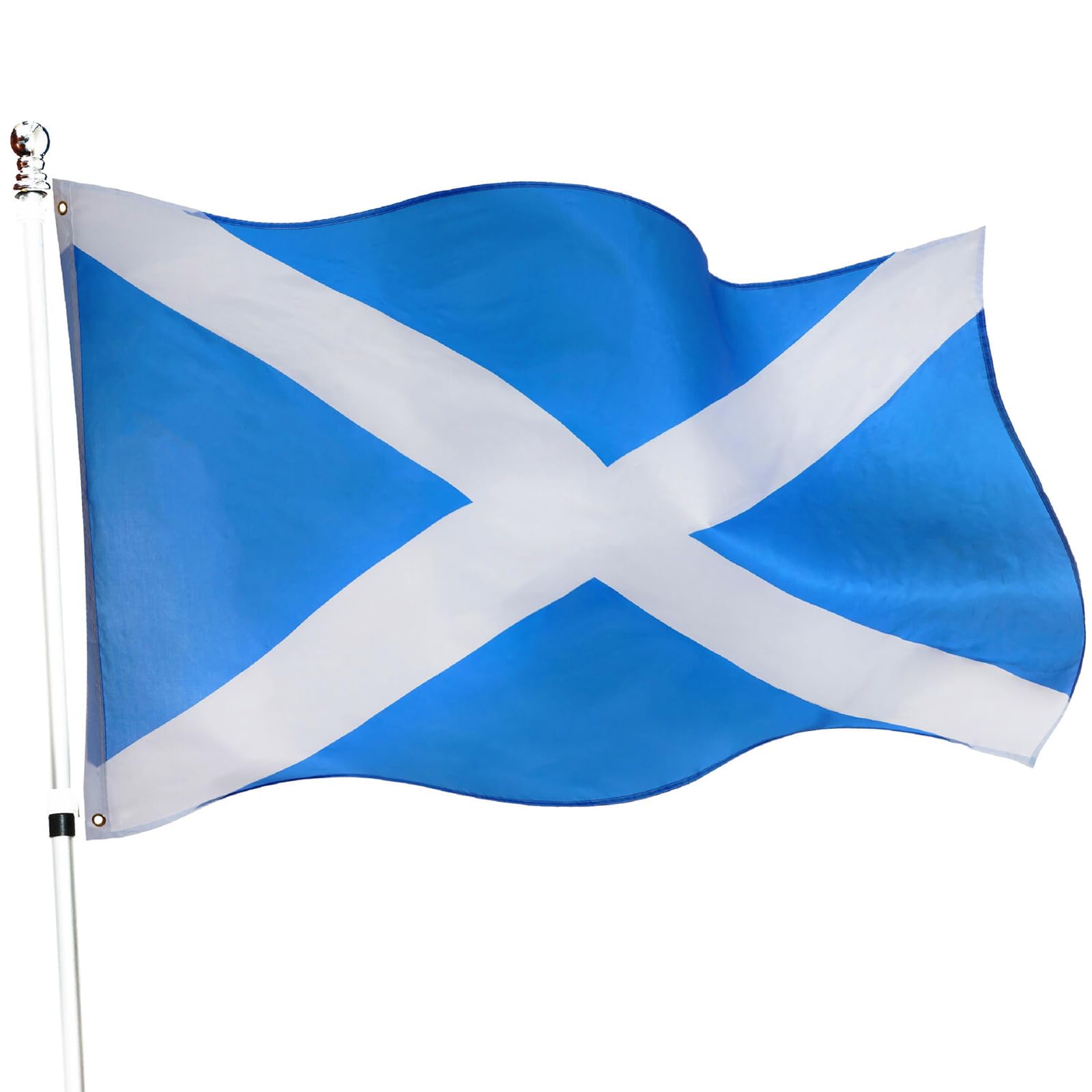 Scotland Flag St Andrew's Day Decoration - Pack of 1 - Scottish Large Flag with Grommets Approx 5 Ft x 3 Ft - Football, Rugby - Sporting Events, Street Parties, Festivals and Celebrations-image-8