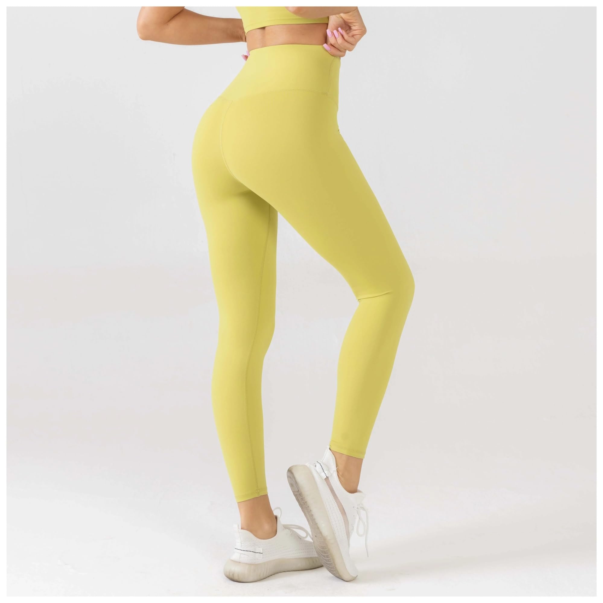 Pantaloni da Yoga a Compressione Elastica Pantaloni da Palestra in Vita da Donna Pantaloni da Corsa Fitness for Il Controllo della Pancia Pantaloni Sportivi in ​​Nylon(Deep Blue,XL)