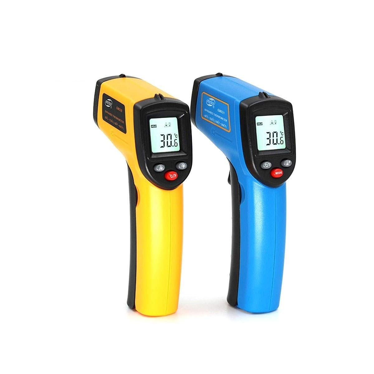 XINGYU Termómetro, termómetro de luz de Alta precisión, termómetro Industrial de Alta Temperatura, termómetro electrónico de Cocina (Amarillo/Azul) Herramientas domésticas Muy útiles