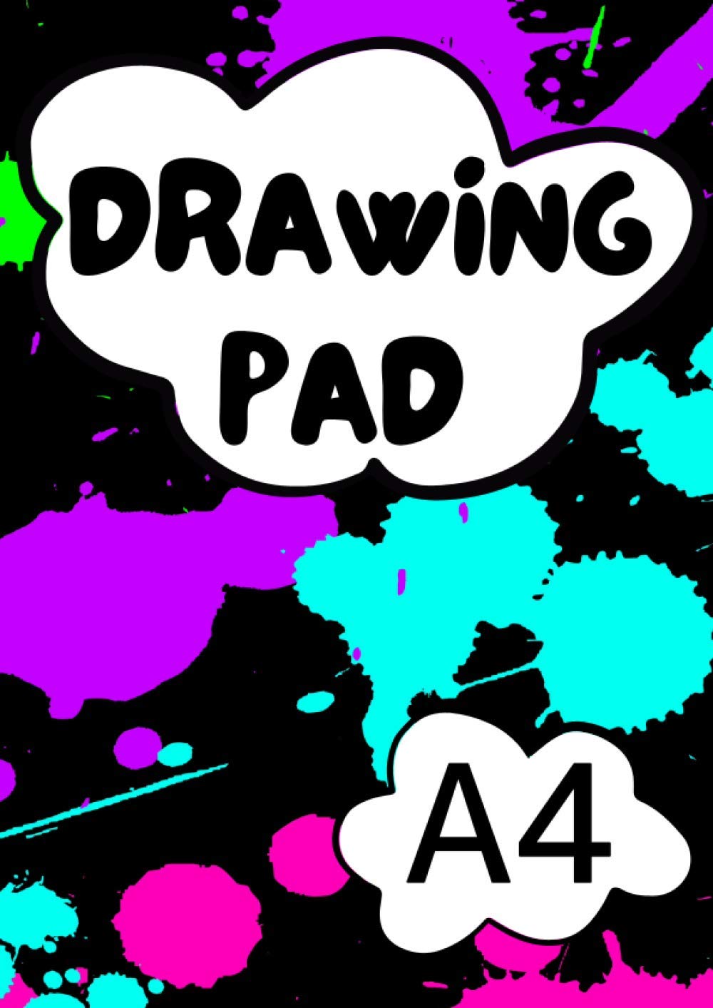 Buy A4 Drawing Pad 50 Plain White Paper Sheets Sketch Book for