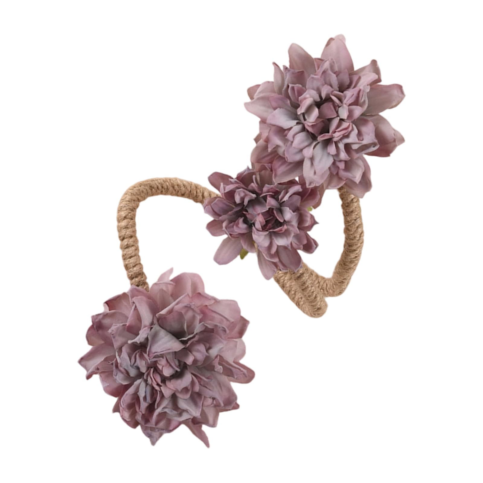 PANGBOER Not Drilling Drapery Holdbacks Holder Curtain Tiebacks Flower Window Curtains Bind Clips Decorative Curtains Holdbacks Curtain Decorative