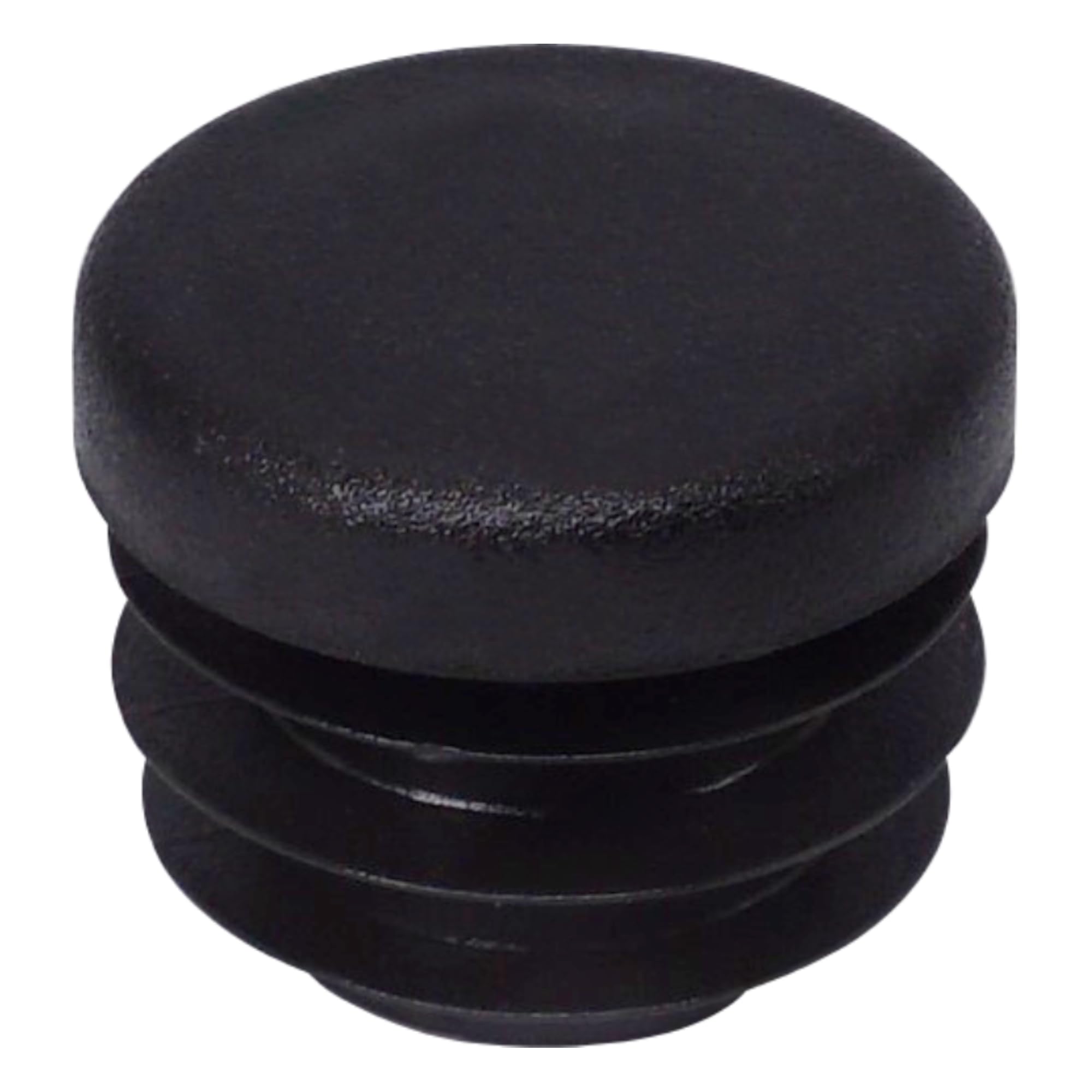 SKIR'CO (20 pcs) Round Tube Inserts 20 mm, Fence Post Plugs, Black Plastic Tube End Caps, Pipe Plugs, Black RAL 9005