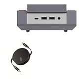 Cable Compatible with Ayaneo Retro Mini PC AM02 - PD miniSync &lpar;240W&rpar;&comma; Retractable PD 240W Portable USB Type-C Cable - Jet Black
