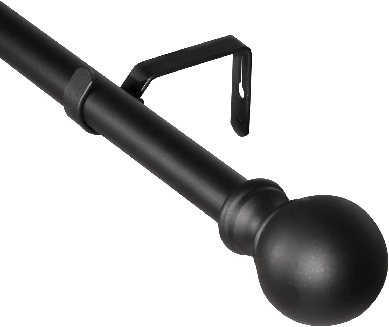 Black Curtain Rod Kichae 1 Inch Diameter Black Curtain Rod Single Drapery Rod with