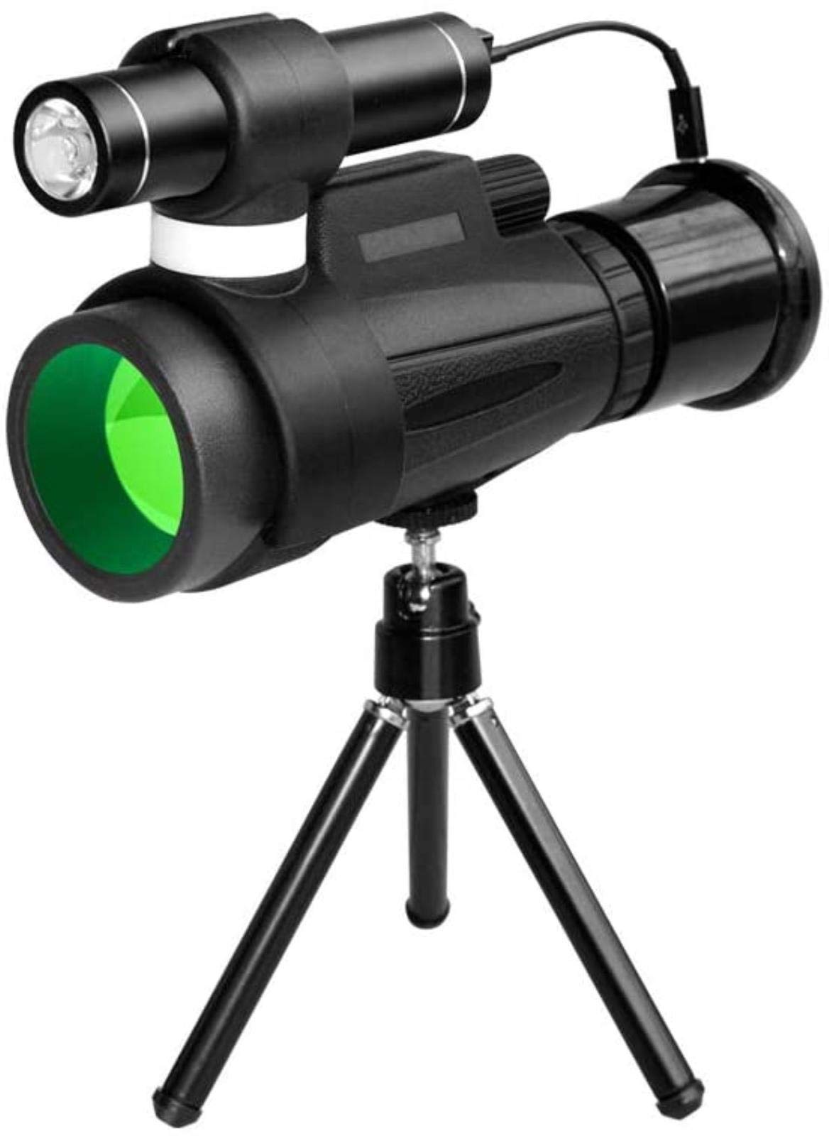Jumelles compactes étanches 12x50, avec Objectif Prisme BAK4 Portable, Adaptateur pour Smartphone et trépied pour l'observation des Oiseaux, intérieur/extérieur