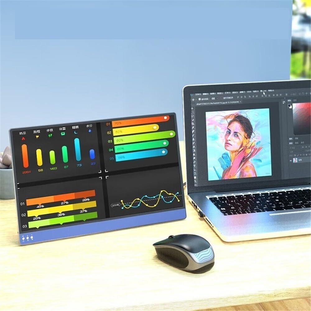 Monitor portatile 15,6" Full HD (1080p) 1920 * 1080, connessione USB-C for schermo esteso Monitor per Smart Working