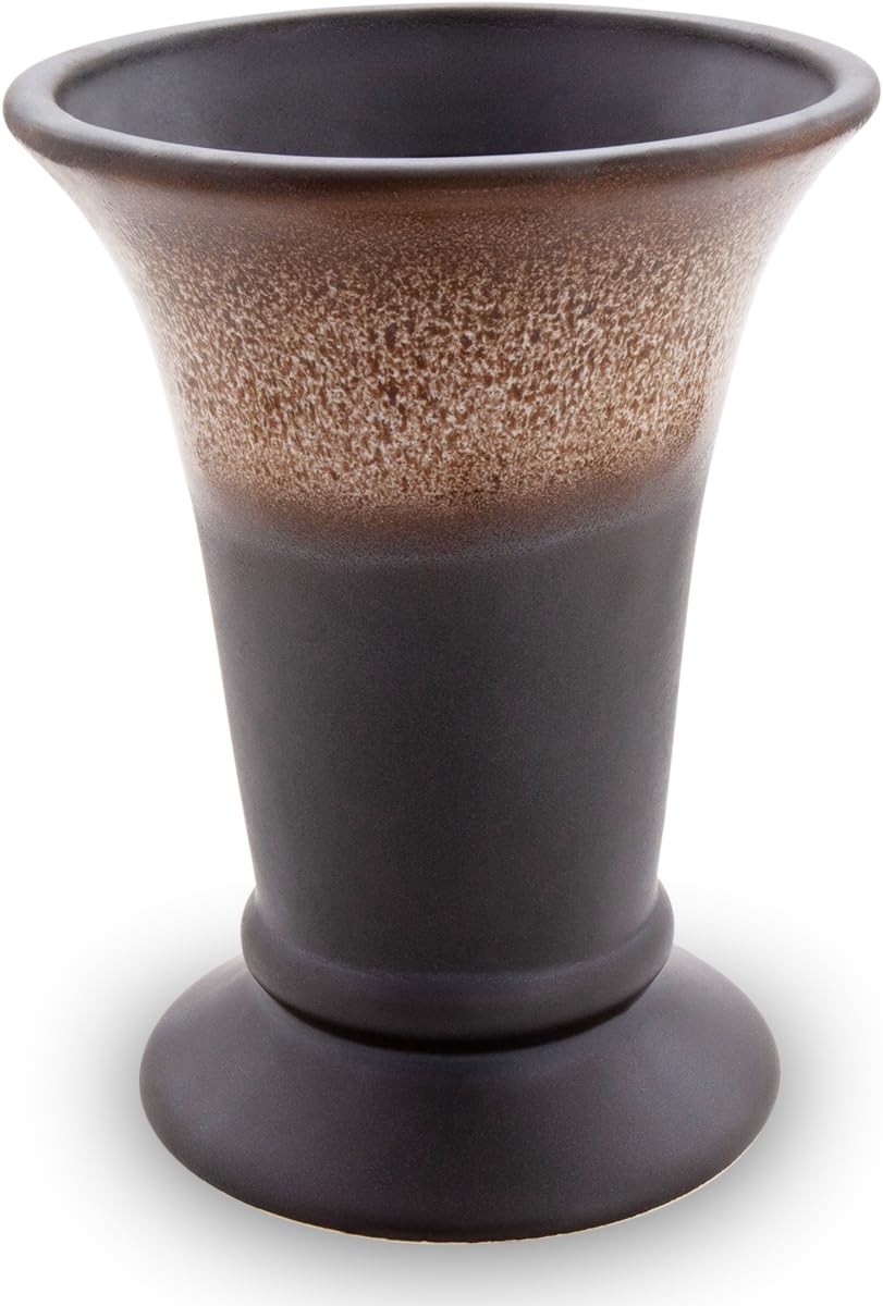 Vase à fleurs en céramique Johanna marron pour une décoration de table cosy