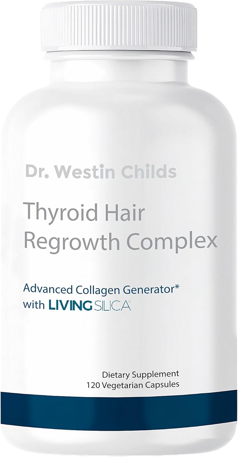 Dr. Westin Childs Thyroid Hair Regrowth Complex, Skin & Nails Vitamins for Women & Men, Silicon & Biotin for Hair Loss, Beauty & Collagen in Hypothyroidism, Hashimoto's & Hyperthyroidism - 120 Ct