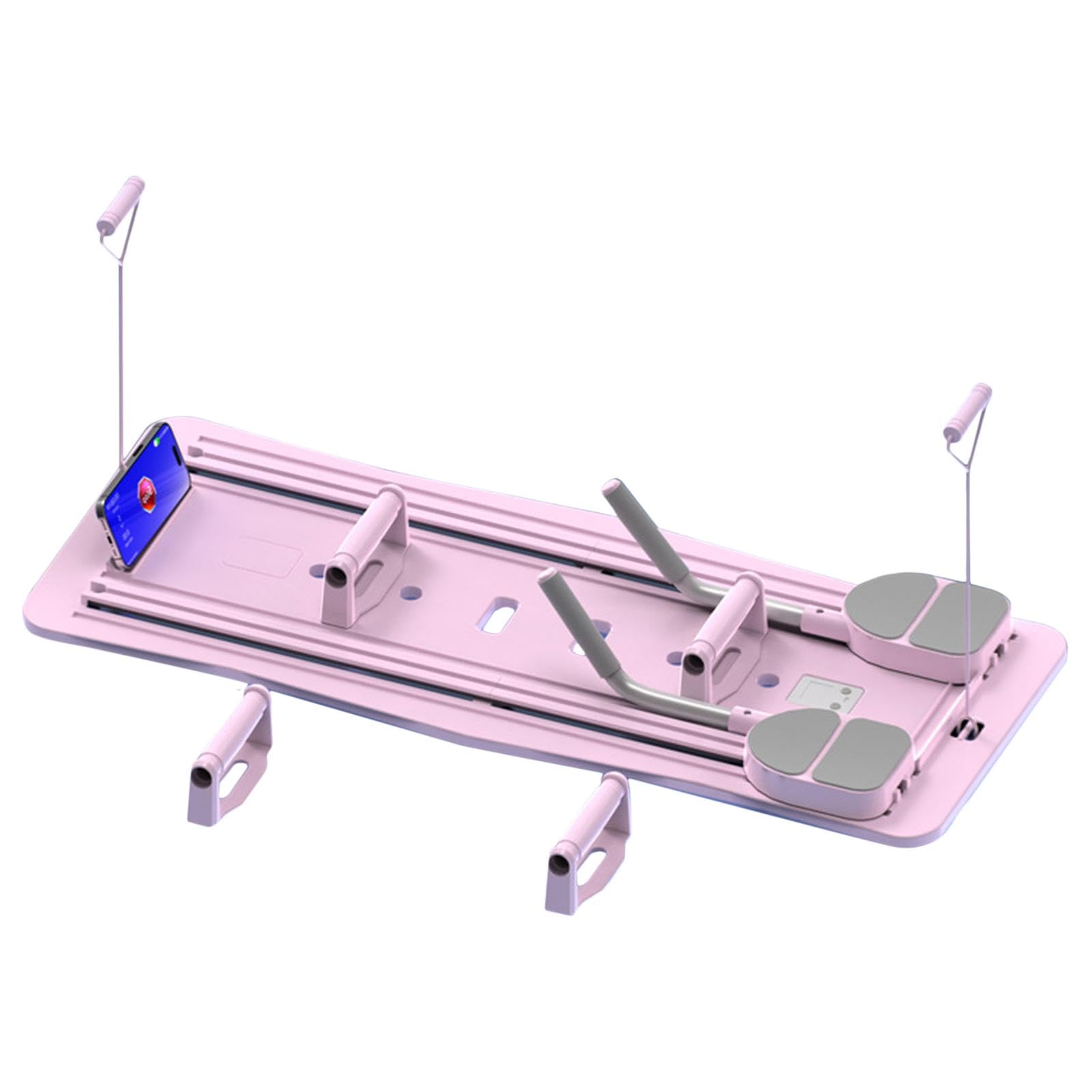 Pilates Reformer Machine, Pilates Equipment, Pilates Fitness Board, Foldable Pilates Reformer, Pilates Machine Set, Portable and Space Saving Workout Equipment for Women Men