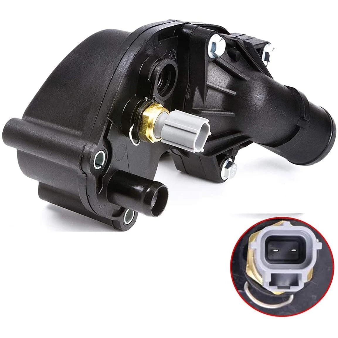 Obudowa termostatu z szyjką wodną Z czujnikiem pasującym do Forda Mustanga 4.0L 2005-2010 2L2Z-8592-BA 902-210