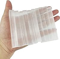 Vista 1 de Varitas de selenita de 3.5 pulgadas (10 piezas) - Varitas de cristal para chakra, energía positiva, meditación, protección, reiki y dibujo