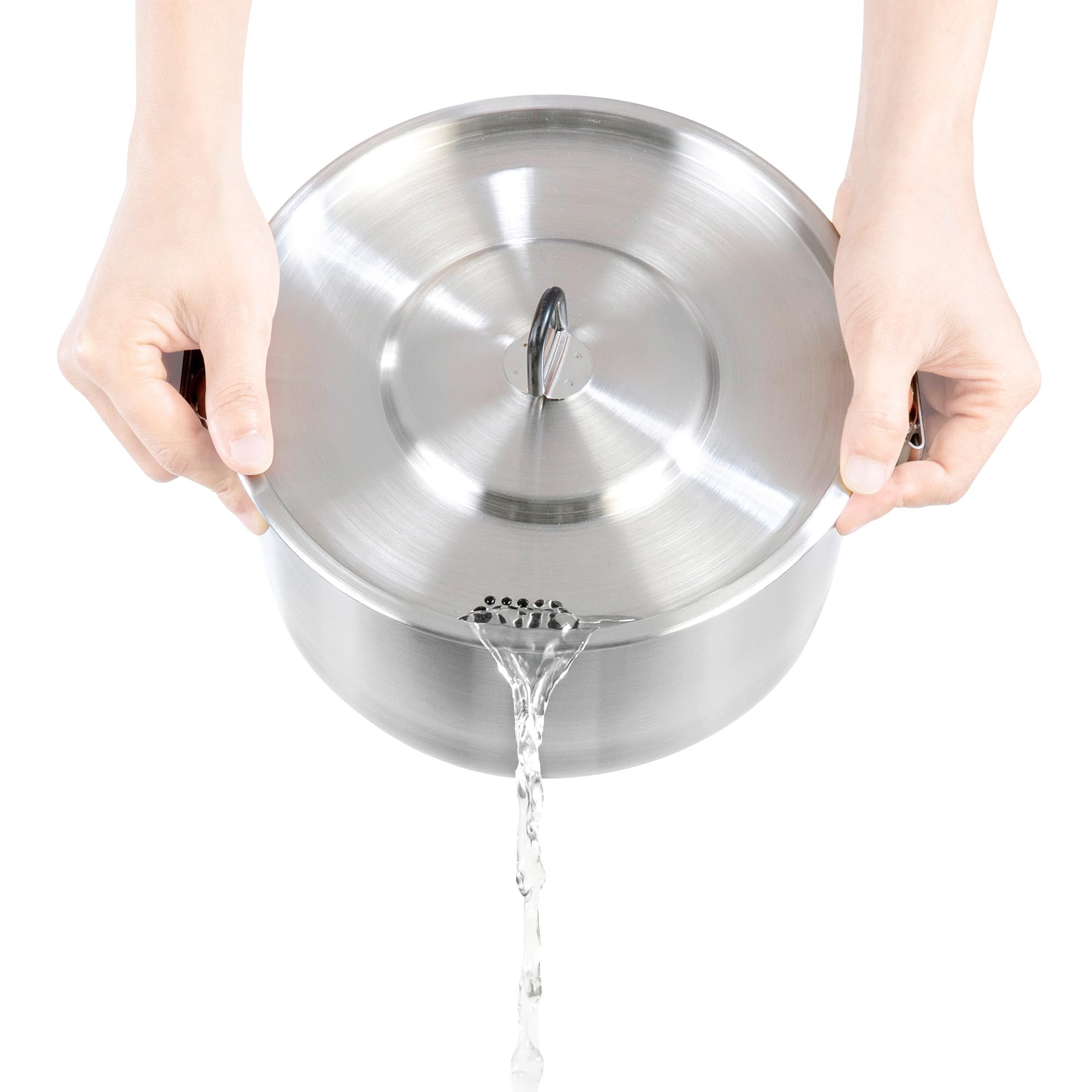 Tatonka Kettle II 2,5 l garnek do gotowania na świeżym powietrzu ze stali nierdzewnej ze skalą objętości, z pokrywką z funkcją sitka, 2,5 litra, Ø 20 x 10,5 cm