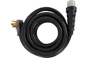 XP5015GC 50-Amp 15-Foot 6-Gauge 14-50 CS6364 Heavy Duty Generator Cord for Home Power Backup, Black