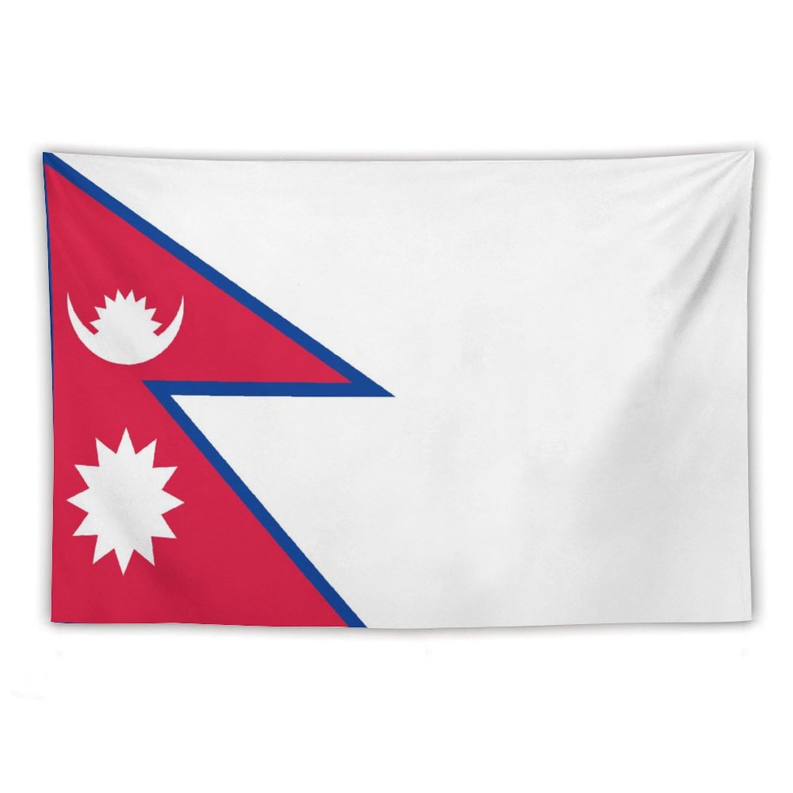 XingFox Nepal Flag Tapestry Wall Hanging National Flag Tapestry for Room Bedroom Dorm Aesthetic Decorations, 60"x90"