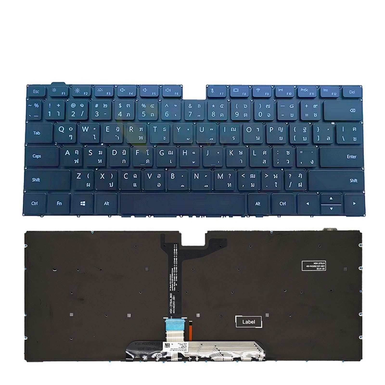 Clavier pour Huawei MagicBook compatible modèles KLVC WAE9PHNL WFE9L WFH9L - 3