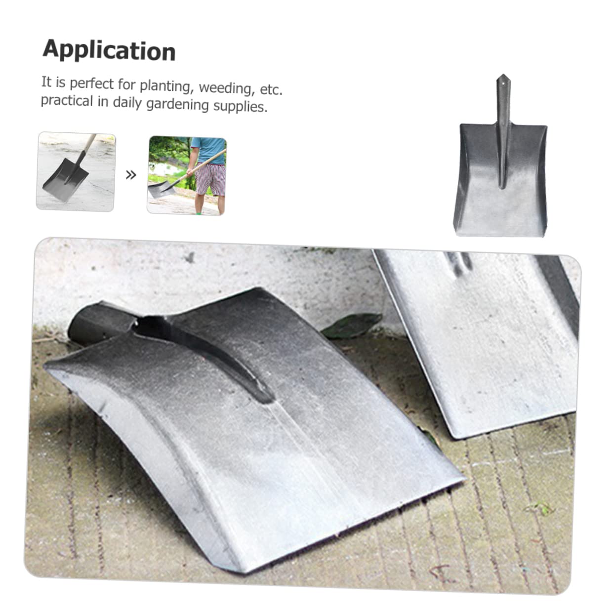 Gartenspaten aus Stahl für Gartenarbeit und Pflanzarbeiten