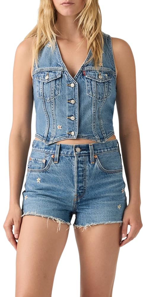 

                                                    Levi's Women's Racer Vest, (New) Bee In The Bonnet