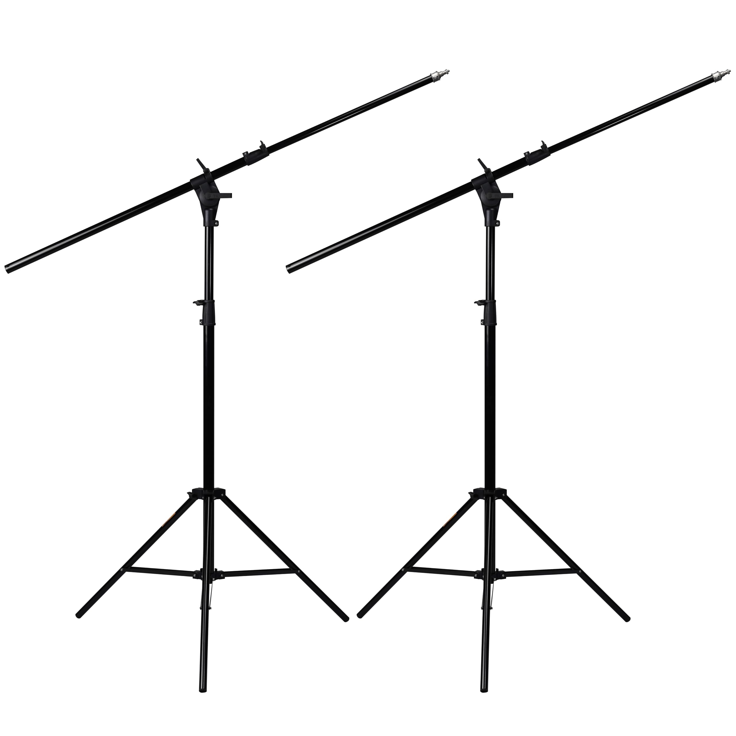 Britek LS 2 Pack 12ft / 3.6m Adjustable Boom Stand for Photography Lighting, Wide Base for Softbox, Strobe Light, Camera, Photographic Portrait, Reflector, Photo Video Tripod Stand with 1/4