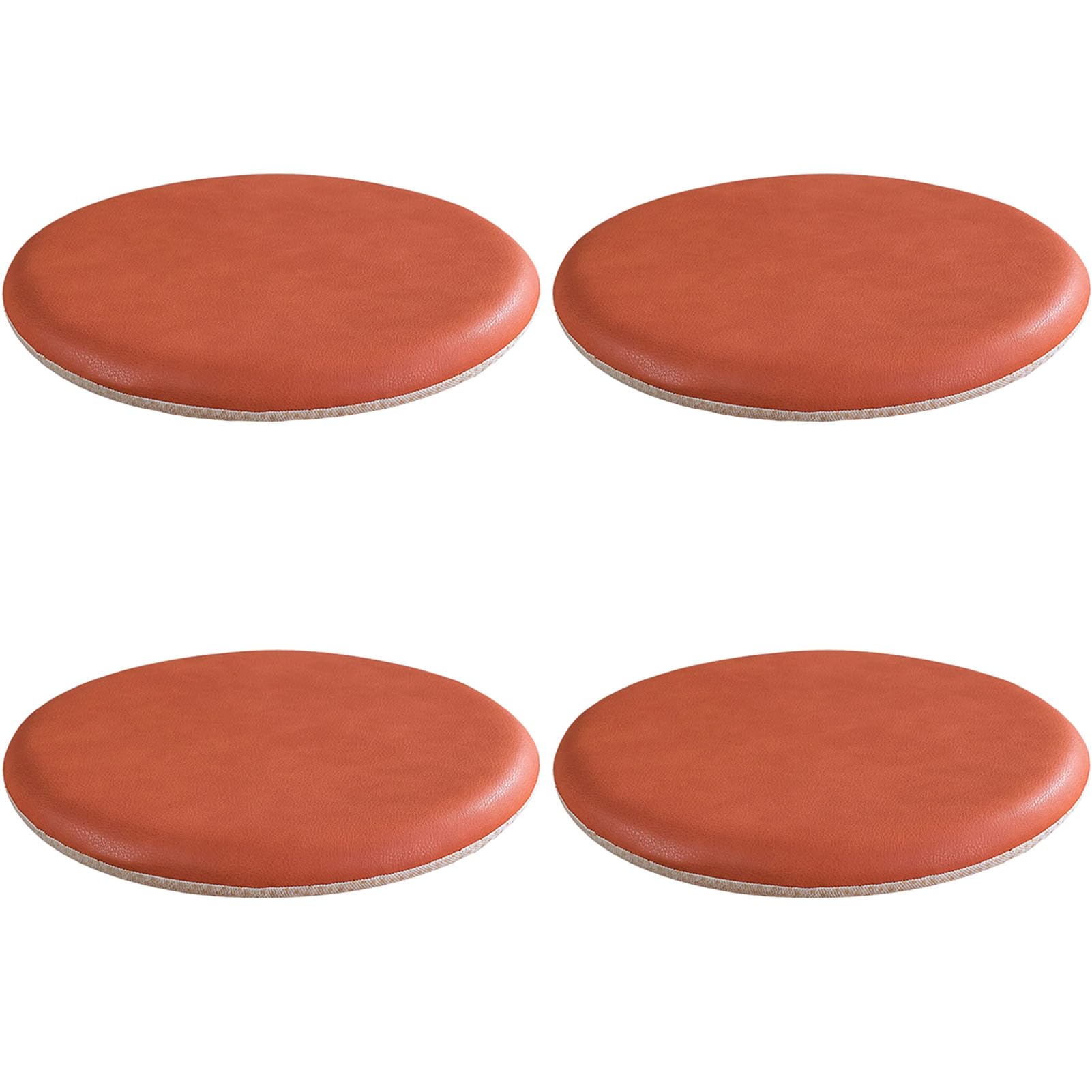 Sedie da pranzo impermeabili in finta pelle, antiscivolo, 30,5 cm, cuscini in memory foam, per interni ed esterni, cucina e ufficio, set di 4 per il massimo comfort
