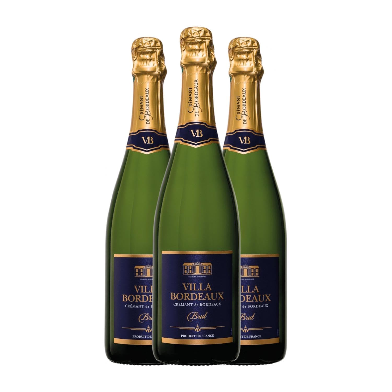 Maison Le Star Brut Crémant de Bordeaux 75 cl Sin Alcohol Espumoso blanco (Caja de 3 Botellas de 75 cl)