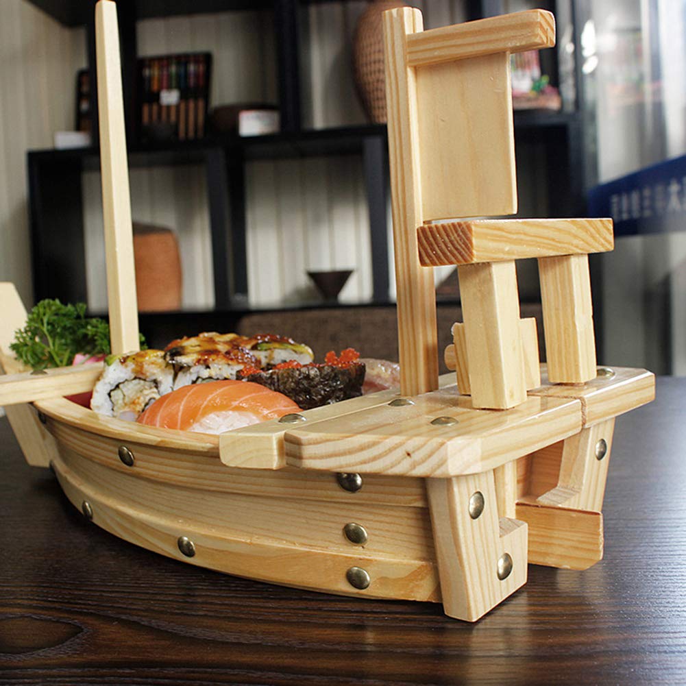Old Modern Handicrafts Q056 Dhow Boat Sushi Tray In Brown | ModeSens