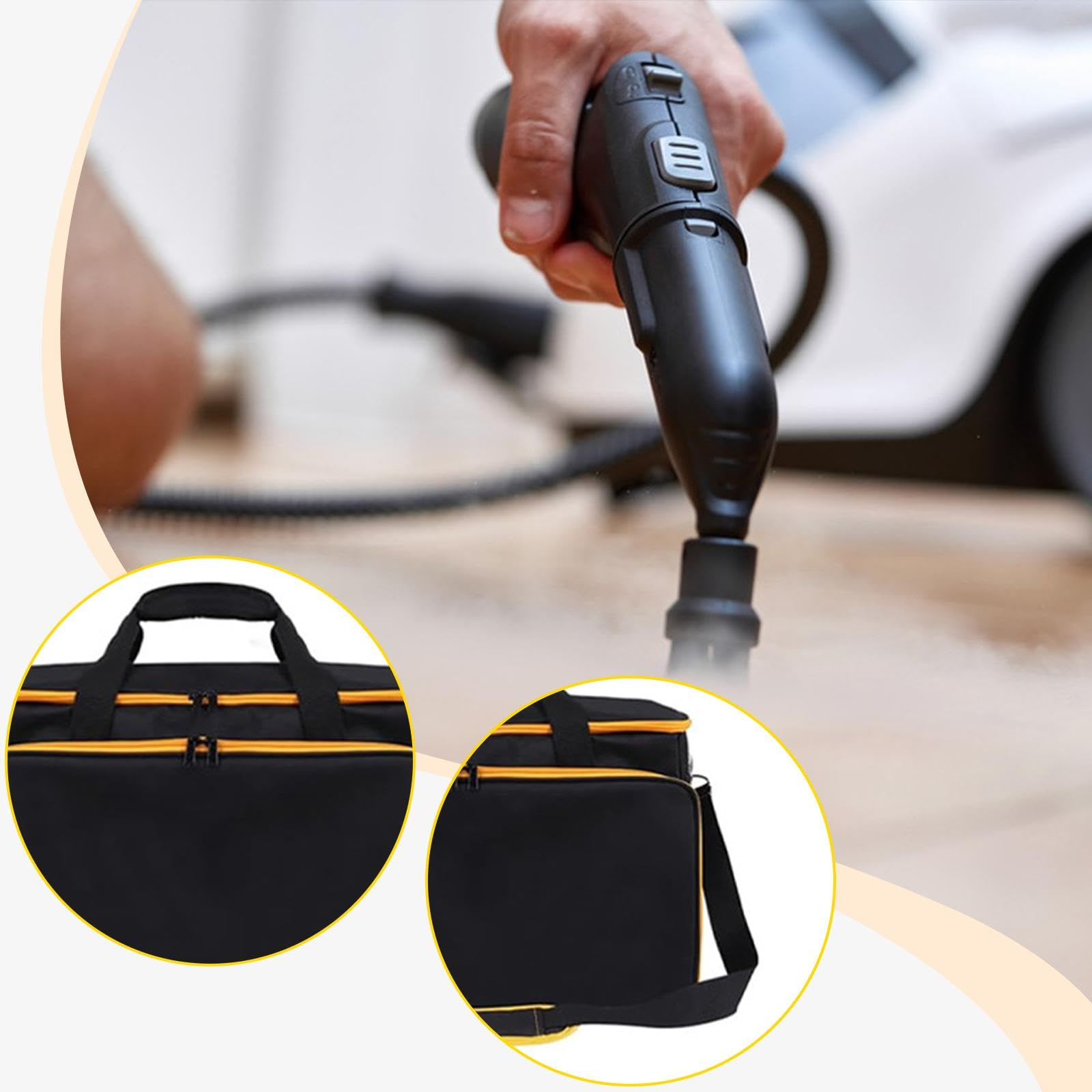 Borsa per Il Trasporto della Macchina per la Pulizia a Vapore, Custodia Protettiva, Accessori Multiuso con Tracolla, Resistente ai Graffi, Portatile
