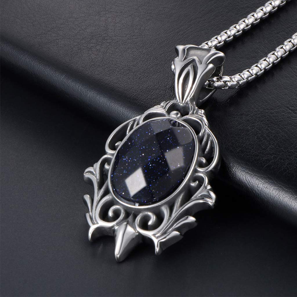 Collier Chaîne Pour Homme Style Punk - Acier Au Titane, Couleur Argent, Neuf Avec étiquettes