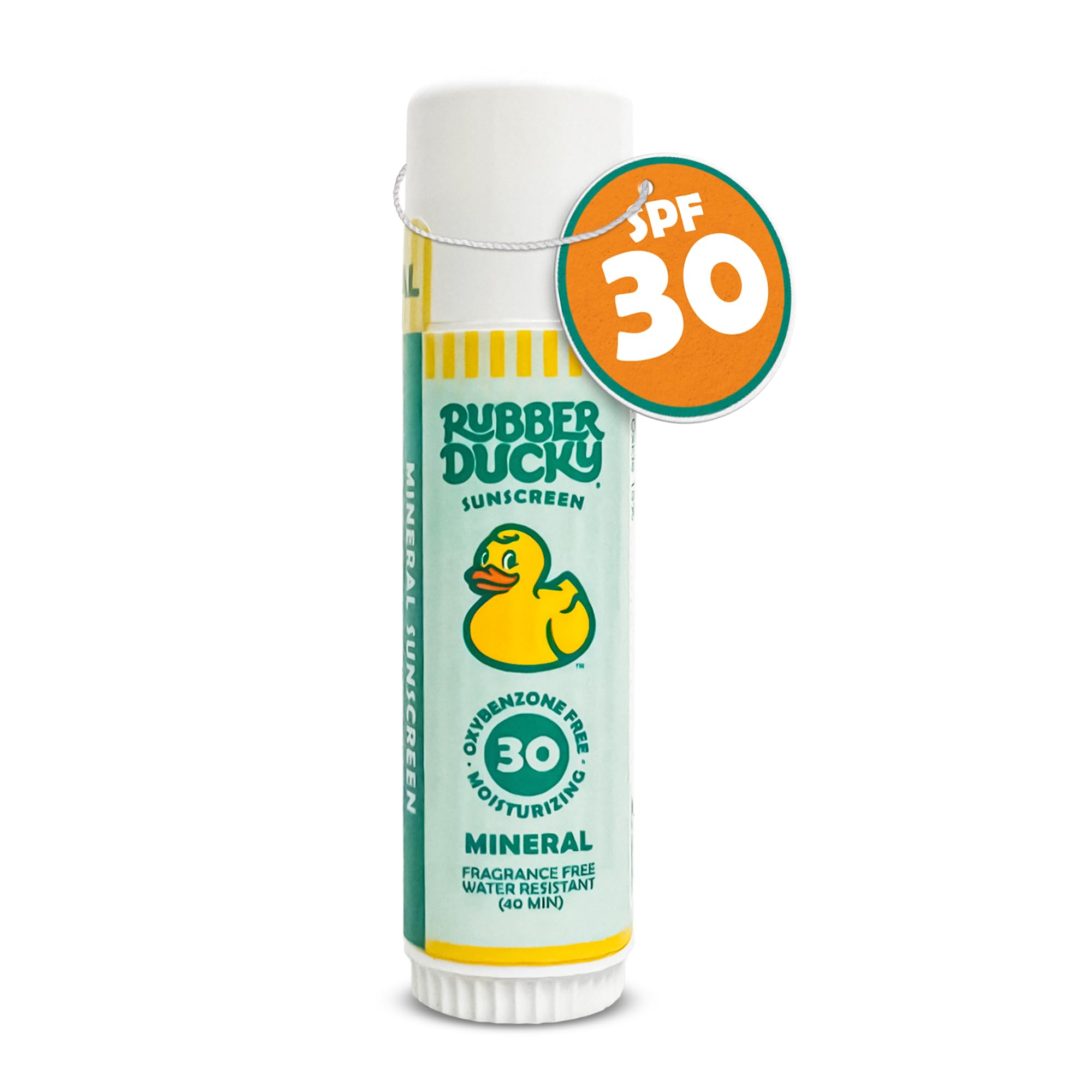 Rubber Ducky- SPF 30 Mineral Face Sunscreen Stick Water Resistant Moisturizing Broad Spectrum Sunscreen Face Stick Sun Skin
