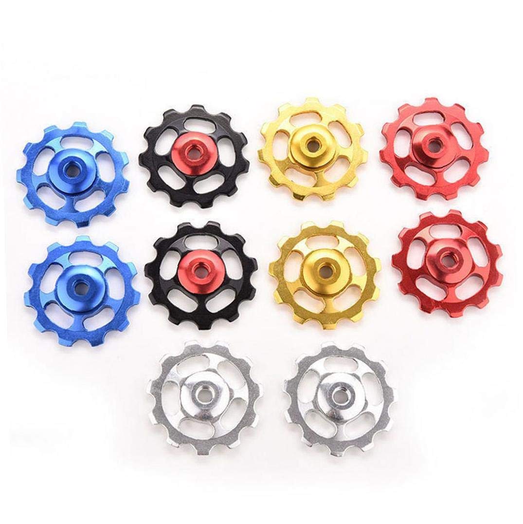 Pulegge Deragliatore Bici 11T - Lega Alluminio CNC, Cuscinetti A Sfera, Per MTB E Strada - Foto 11