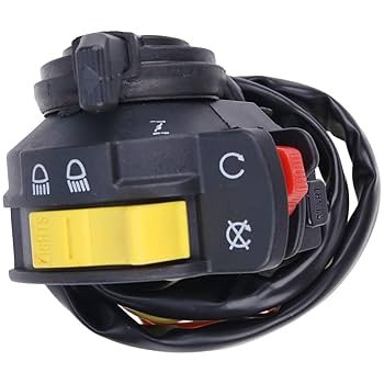 Amazon.com: WQSING Left Handlebar Start Stop Headlight