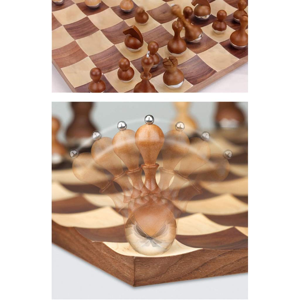 MYBA Scacchiera Scacchi Tumbler Chess, Set di Scacchi in Legno, Scacchi di Fascia Alta, Desktop Decorazione Creativa Scacchiera, Regali Festivi Adatti Natale Regalo (Color : A)