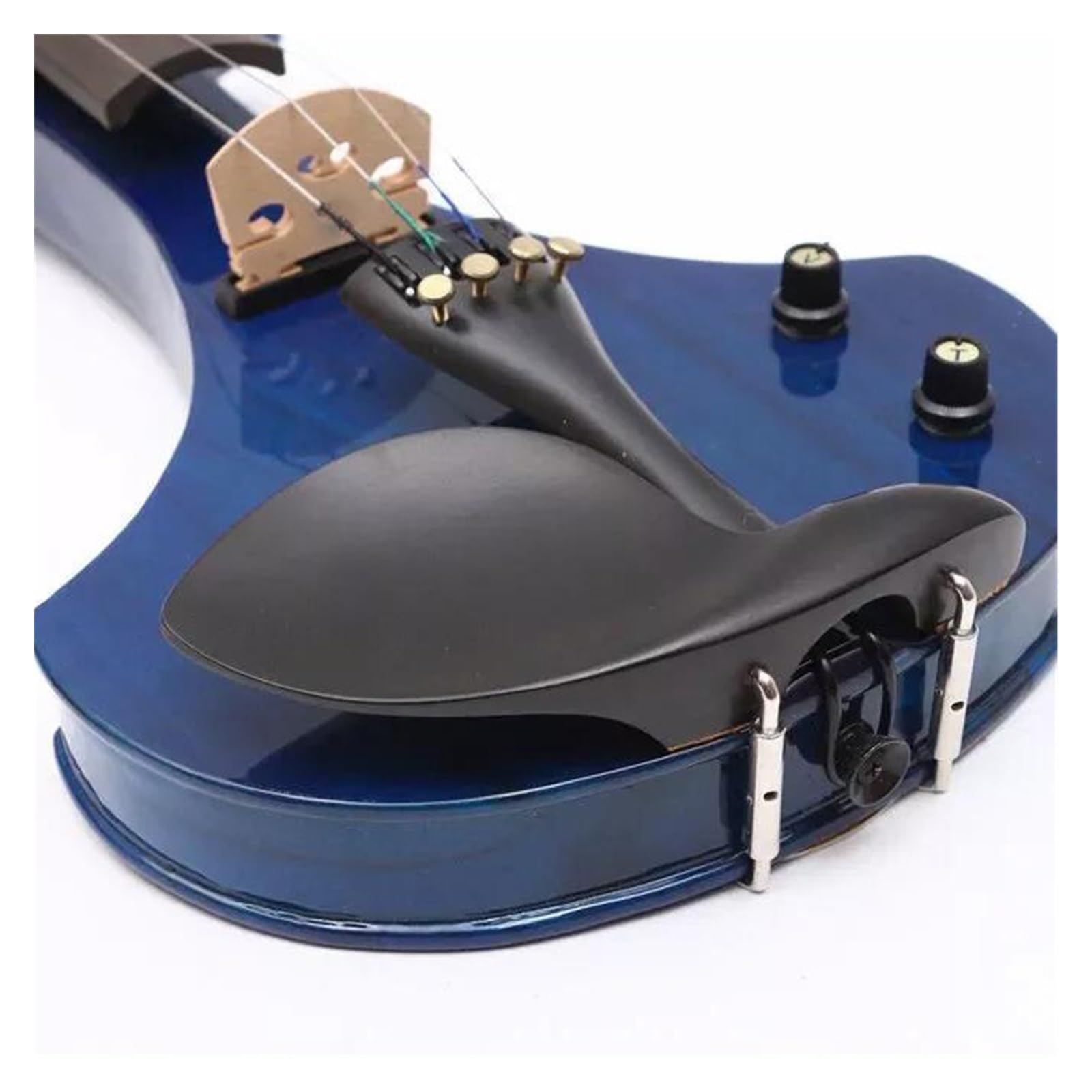 Skrzypce Elektryczne Pełnowymiarowe Profesjonalne Akcesoria Hebanowe Z Futerałem Smyczek 5 Lub 4 Struny Instrumenty Strunowe Skrzypcowe(5string)