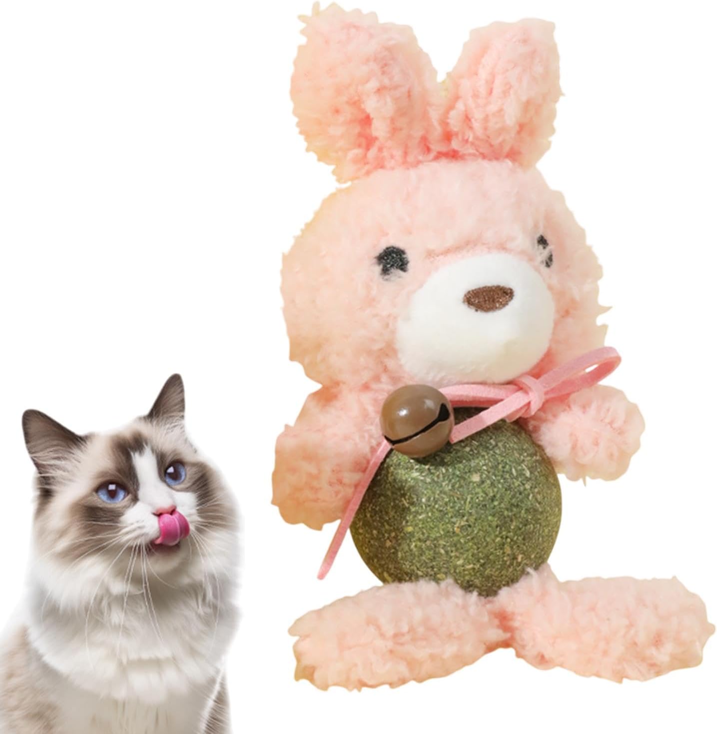 ycezw Plush Catnip Toy - Soft Plush Toy with Bell, Cat Teething & Chew Toy | Interactive Teething Toy, Cartoon Bunny Catnip Treat Bag, Indoor Interactive Cat Toy, Fun Teething Toy for Kitten Playtime 10 61G1GFyfYyL. AC SL1500