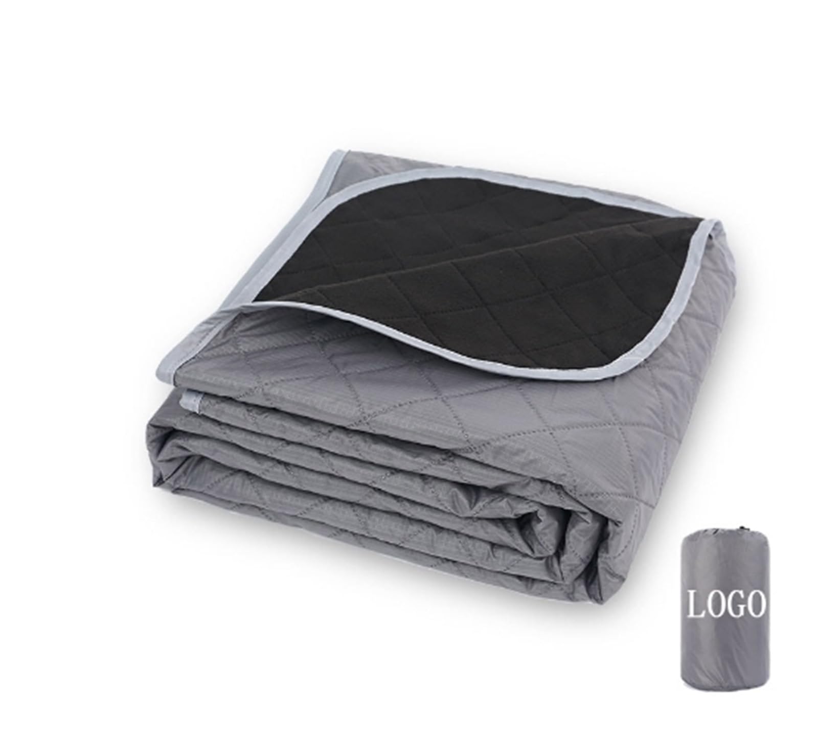 EBzvblxm Cooling Blanket for Summer, Cooling Picnic Blanket Polyester -Proof Washable Multicolor 200x140cm(Grey)