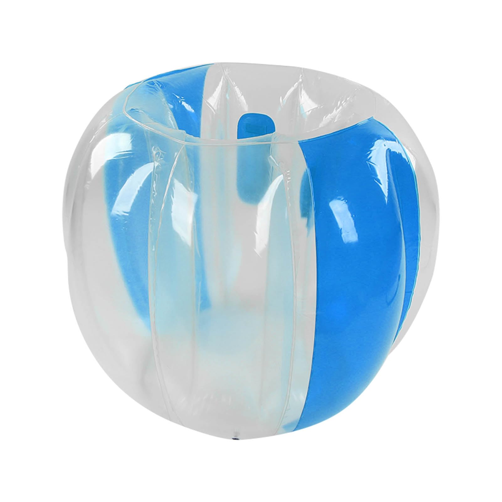 Bola de Golpes inflables Bola de colisión Humana PVC Bobble Bubble Ball para Actividades al Aire Libre Reuniones Familiares Picnics 90x80cm (Azul Transparente)