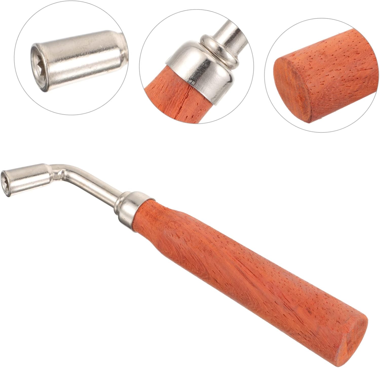 TOYANDONA Dulcimer Tuning Wrench Tool Octagonal Design for Easy Tone Durable Head with Comfortable Handle Dulcimer Spanner for Musicians and Instrument