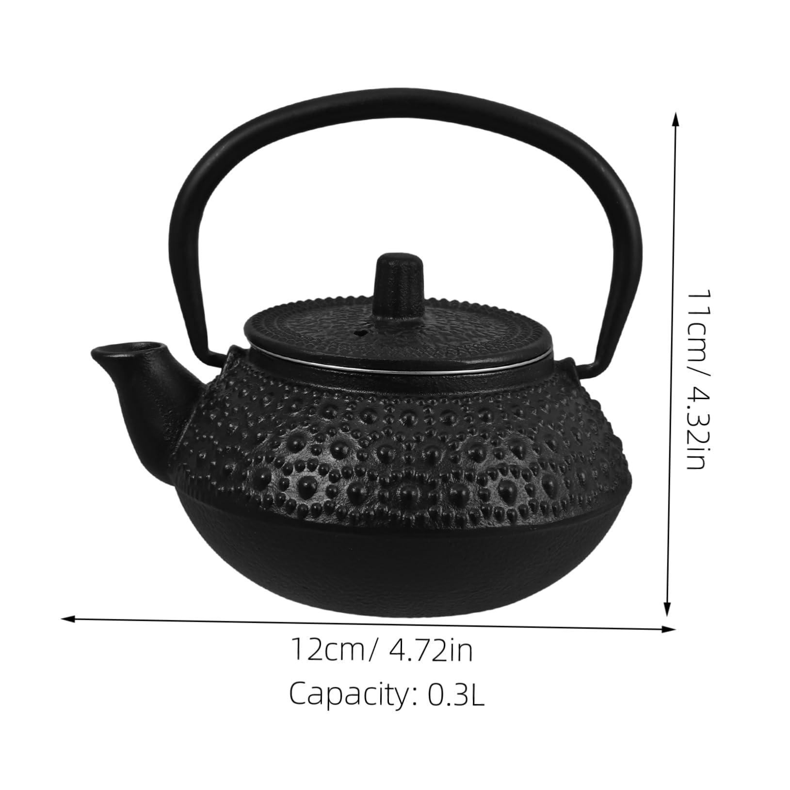 Ciieeo Tetera De Hierro Hogar Tetera Con Infusor Para Té Suelto Estufa Pequeña Para Infusiones De Té
