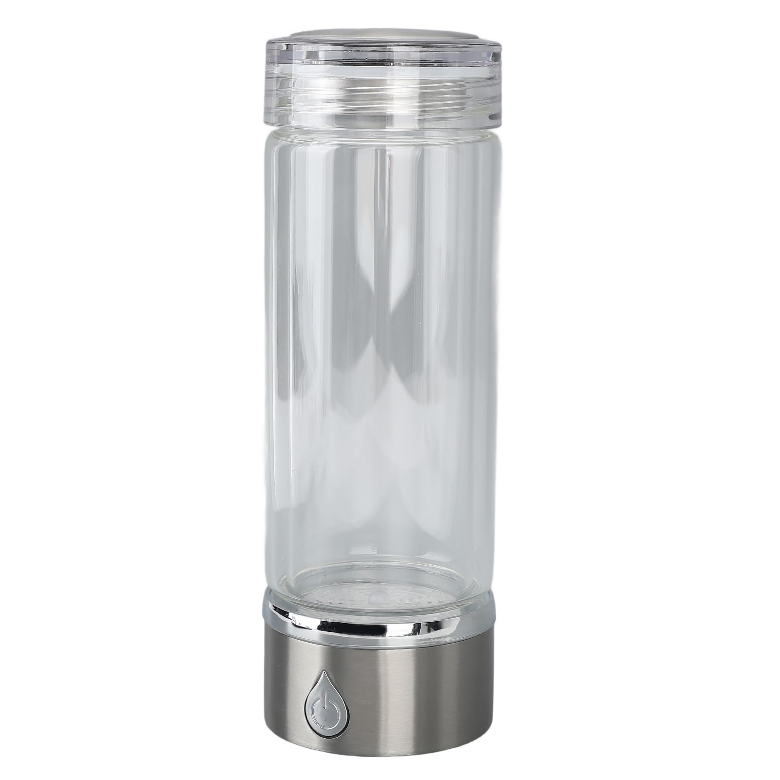 Kubek Zdrowotny Bogaty w Wodór, Wydajna, Podwójna Szklana Butelka na wodę bogatą w Wodór ze Stali Nierdzewnej 420 Ml 1200 do 1500 PPB (Generic7og2bre0qa-12)