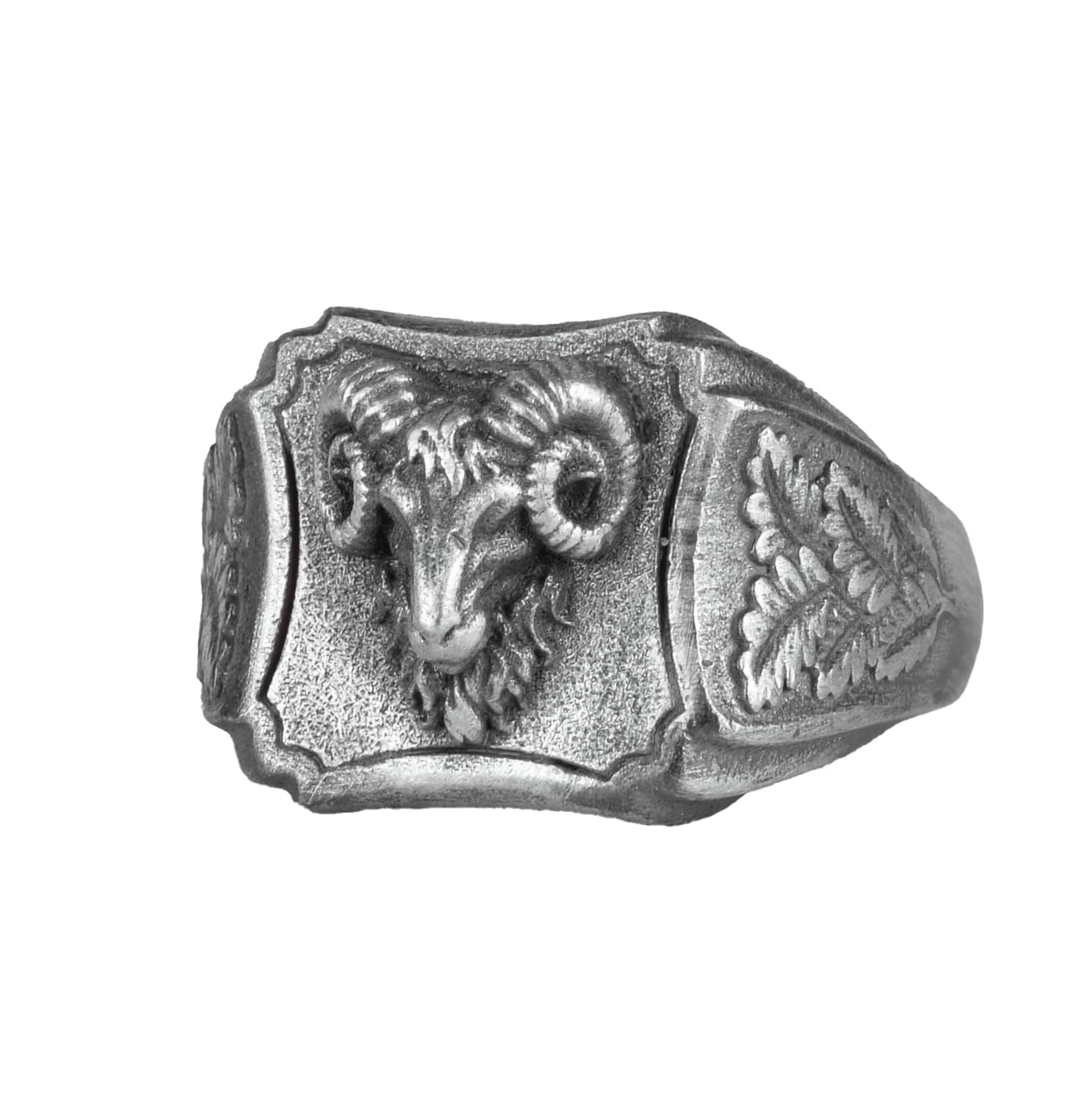 KAMBO Anello da uomo in argento Sterling 925 con testa di ariete, fatto a mano, stile gotico, gioielli che simboleggiano forza, leadership, potere zodiacale dell'Ariete