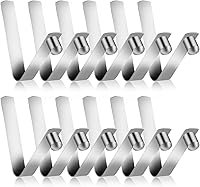 Vista 9 de Sliverdew Paquete de 12 clips para poste de tienda, acero inoxidable de 0.315 in, broche de resorte, paleta de kayak, tienda de campaña, parasol