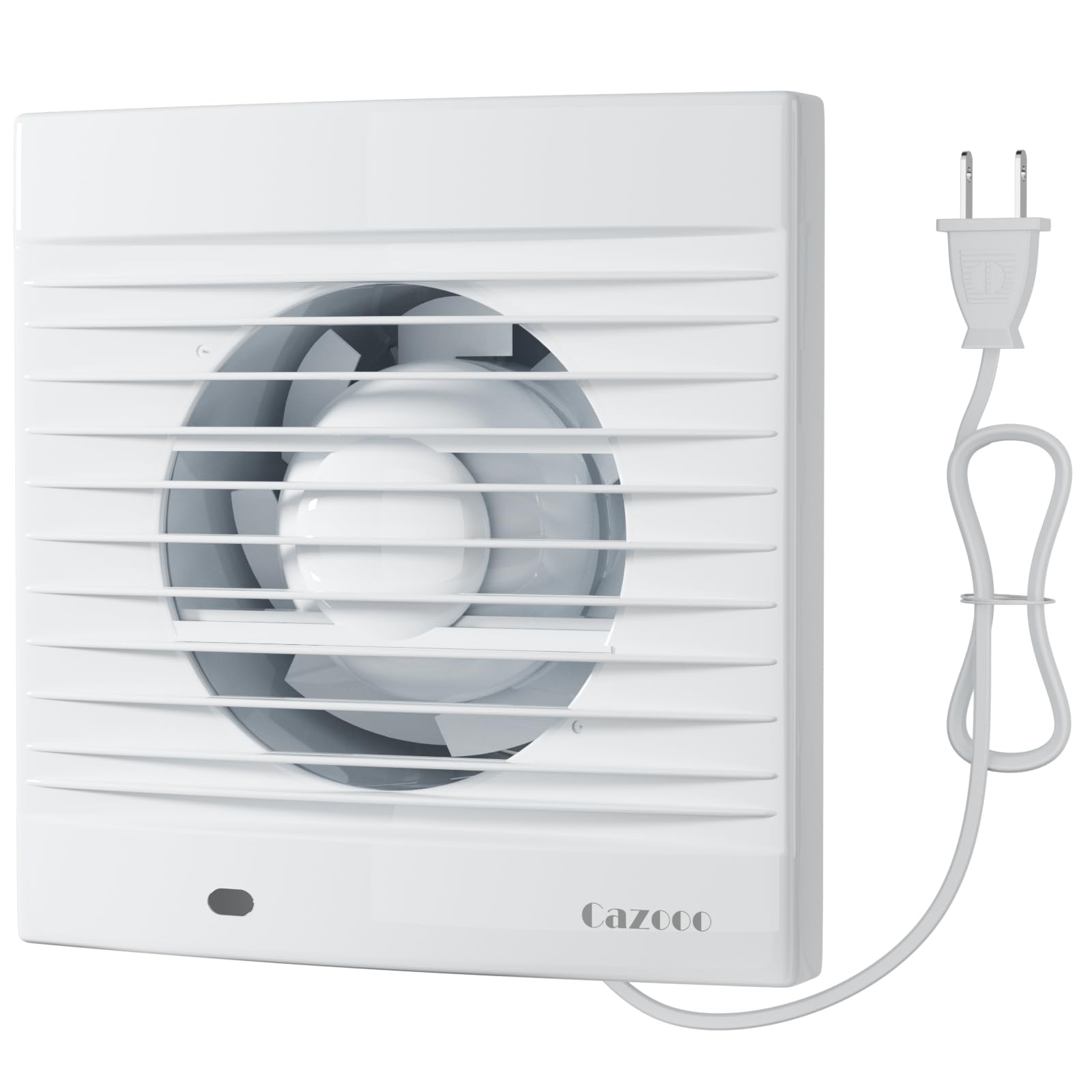 6 Inch Bathroom Exhaust Fan with Plug, 320 m³/h, 35 dB Ultra Quiet, Wall Window Mount Ventilation Fan for Large Bathroom, Kitchen, Laundry, Commercial Use