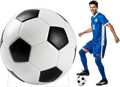 Soccer Cardboard Cutout, 5FT Life Size Cutouts Decor for Sports Themed Party Backdrop, Photo Booth Props, Birthday Table Centerpieces, Soccer Game Stand Up Display