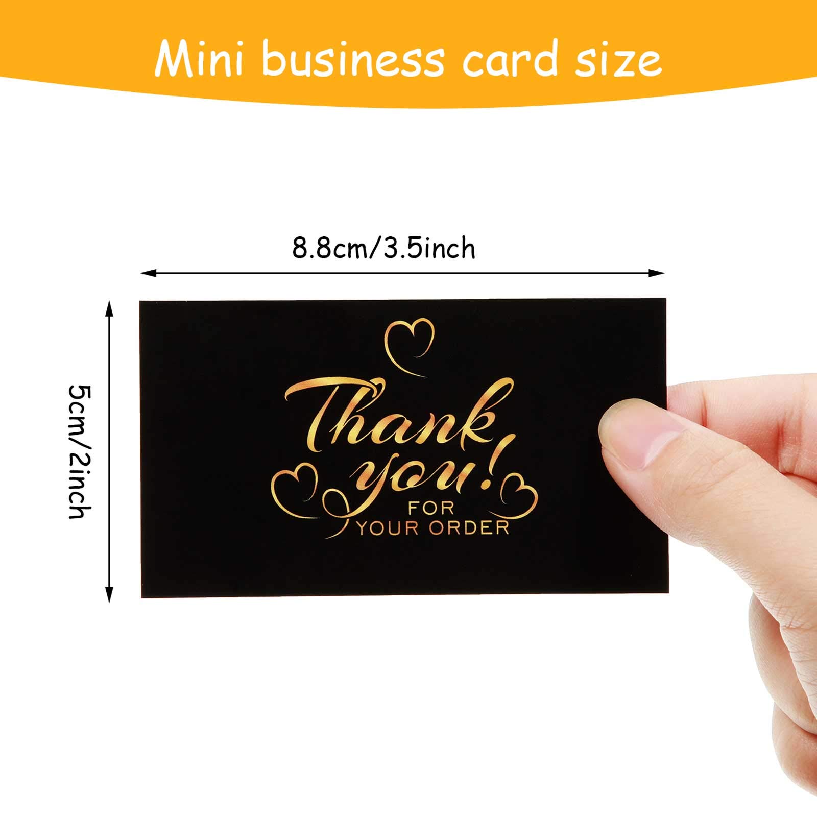 Buy 120 Mini Thank You for Your Order Business Cards Shopping Purchase
