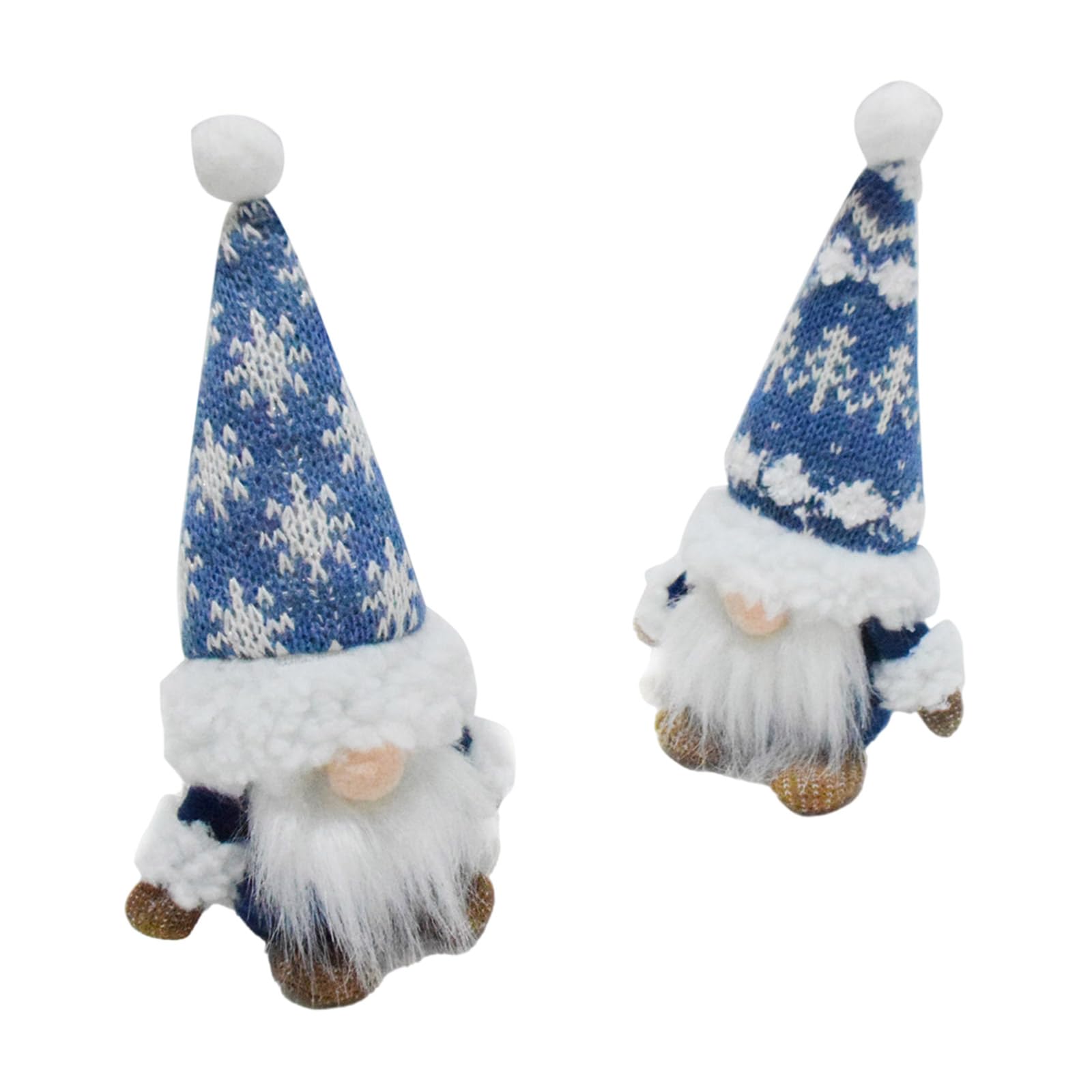 carotoe 1 Pair Christmas Gnomes Dolls Figurines Home Decoration Dwarf Polyester Figurines for Party Supplies