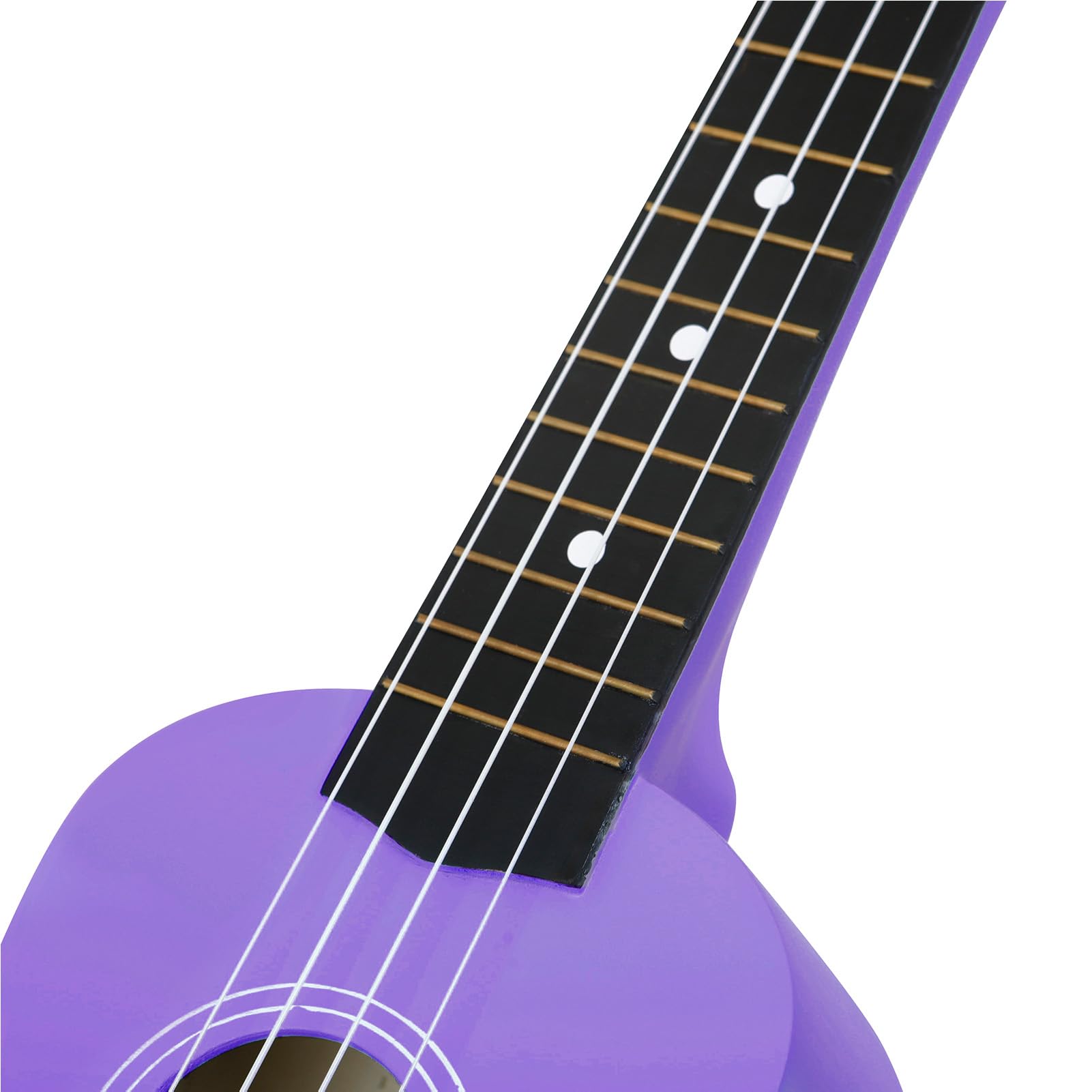 Dilwe 21-Zoll-Lindenholz-Ukulele für Anfänger, Komplettes Set mit Stimmgerät, Kapodaster, Plektren, Nylonsaiten und Tragbarer Tasche für Erwachsene und Kinder (PURPLE)