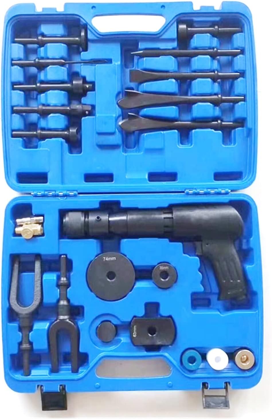 Pneumatic Concrete Breaker Ball Joint Auto Repair Tool Remover Flat Point Chisel Plane Air Hammer kit Separating Fork