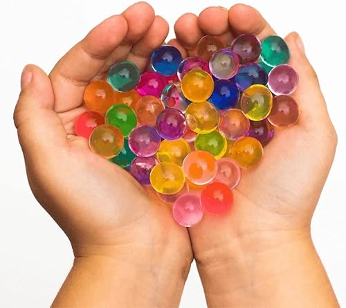 Miniatura 2 de Cuentas de almacenamiento de agua Jelly Marbles -13600 bolas  Las esferas absorben 300 veces su peso en agua. Elige entre 12 colores (transparente)