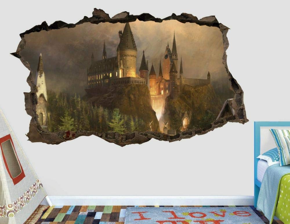 CSCH Breakthrough Wall Sticker 3DWall Decals Custom Smashed 3D Kids Sticker vinylwall Sticker